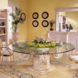 Renato Costa, luxury dining rooms from Spain, classic baroque furniture for dining rooms, stone dining tables, classic chest of drawers and mirror